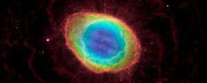 A picture of the sun with different colors.