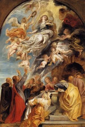 A painting of the ascension of jesus christ.