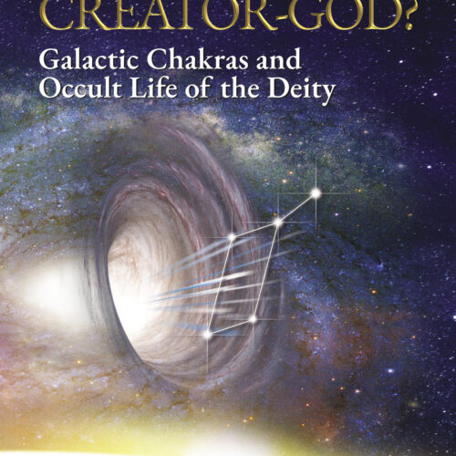 A book cover with an image of a cosmic scene.